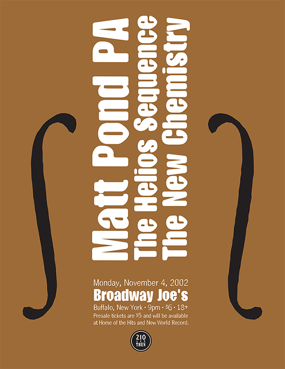 Matt Pond PA / Helios Sequence {Poster}